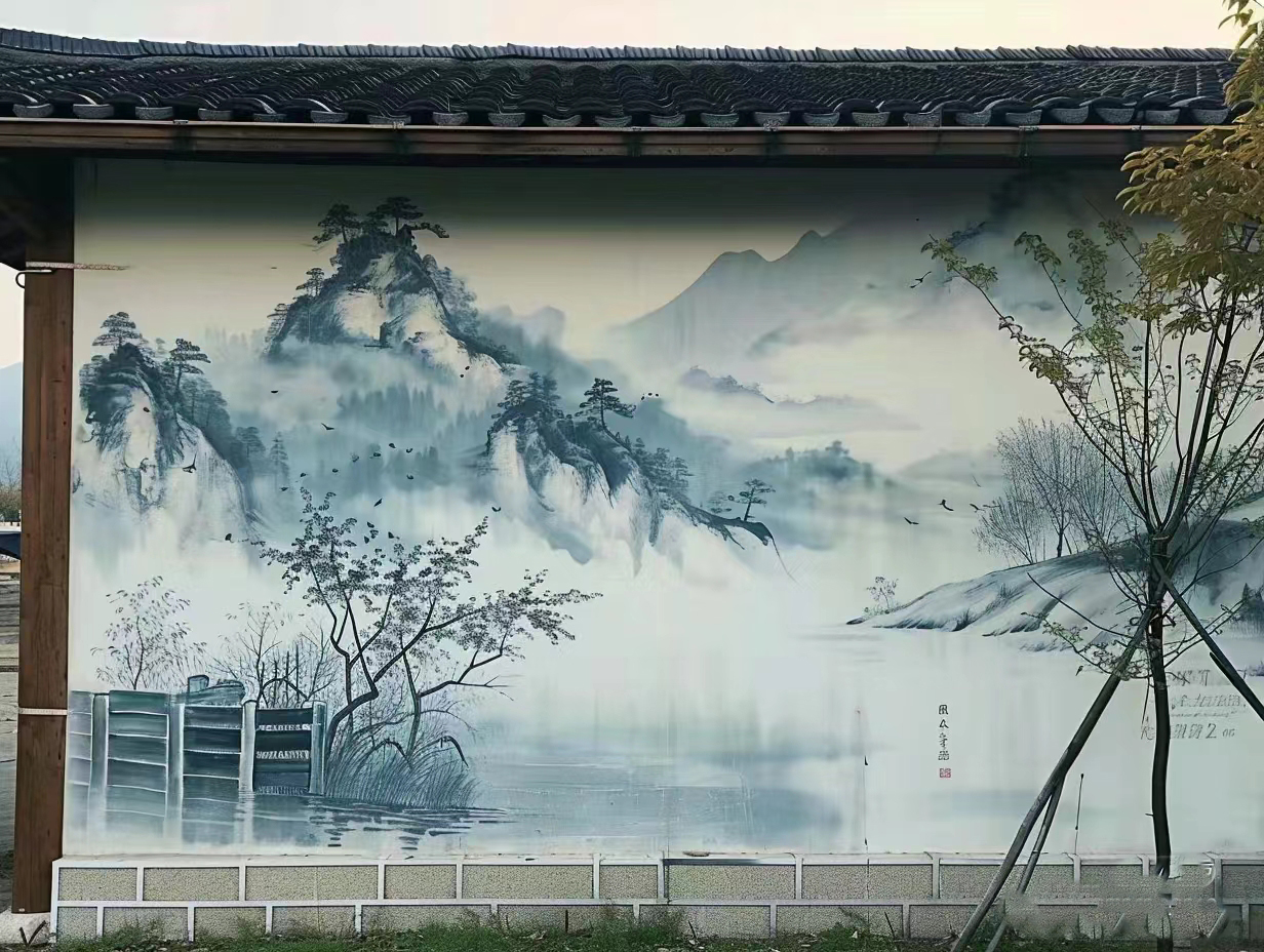 美丽乡村彩绘手绘墙绘团队